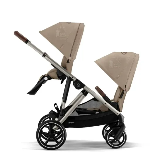 Прогулочная коляска для двойни Cybex Gazelle S TPE Almond Beige