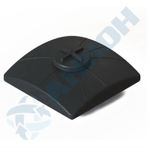 Бак для душа с подогревом Анион 250 л. горизонтальный (1000x1000x480см;черный) - арт.559460