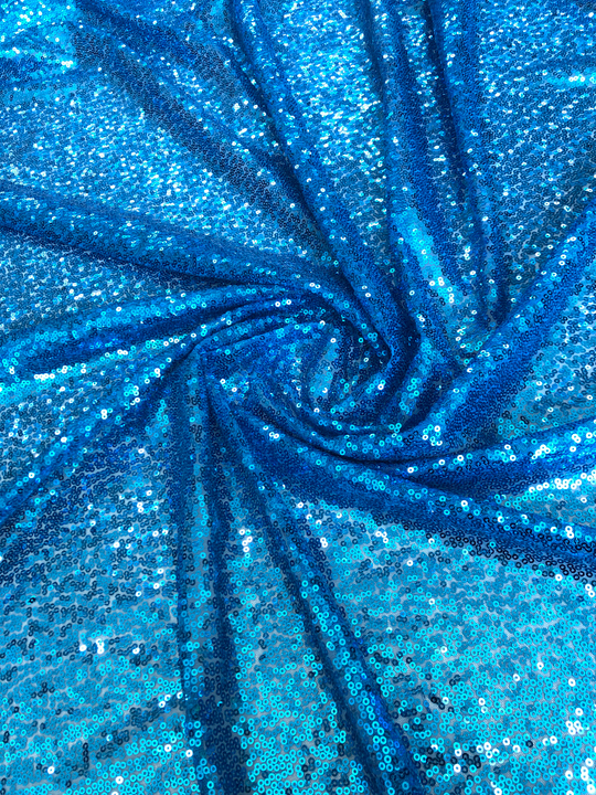 Сетка паетки бирюза RH