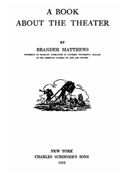 A BOOK ABOUT THE THEATER | MATHHEWS BRANDER