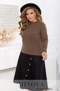 Водолазка 2403-1-шоколадный Minova