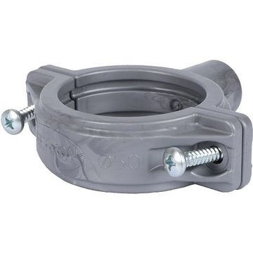 Хомут со шпилькой и дюбелем Sinikon Standart 50 мм серый для внутренней канализации (KPP.050.R.D)