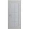 Фото двери Аура светло-серая эмаль со стеклом