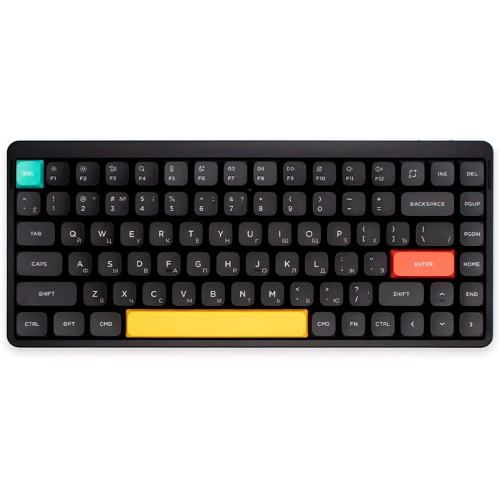 Беспроводная механическая клавиатура QMK Nuphy AIR75v2 Basalt Black, RGB, Hot Swap, Moss Switch (AIR75v2-BB-25)