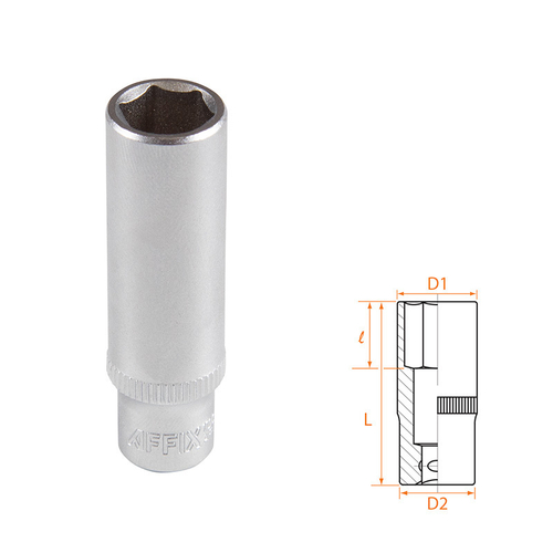 AFFIX (AF00120010) Головка торцевая глубокая шестигранная 1/4", 10 мм