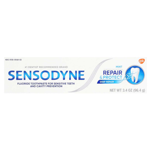Sensodyne, зубная паста с фторидом для чувствительных зубов, мята, 96,4 г (3,4 унции)