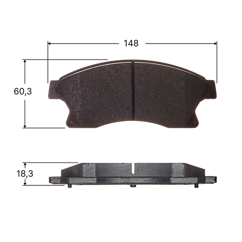 Колодки тормозные дисковые Avantech передние (противоскрипная пластина в компл.) AV120