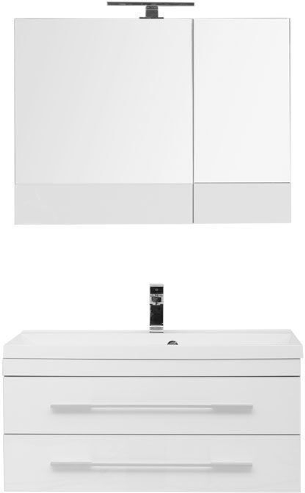 Комплект мебели для ванной Aquanet Верона NEW 90 белый (подвесной 2 ящика)