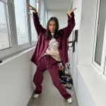 Брюки Смерч вельветовые #6 бордовые