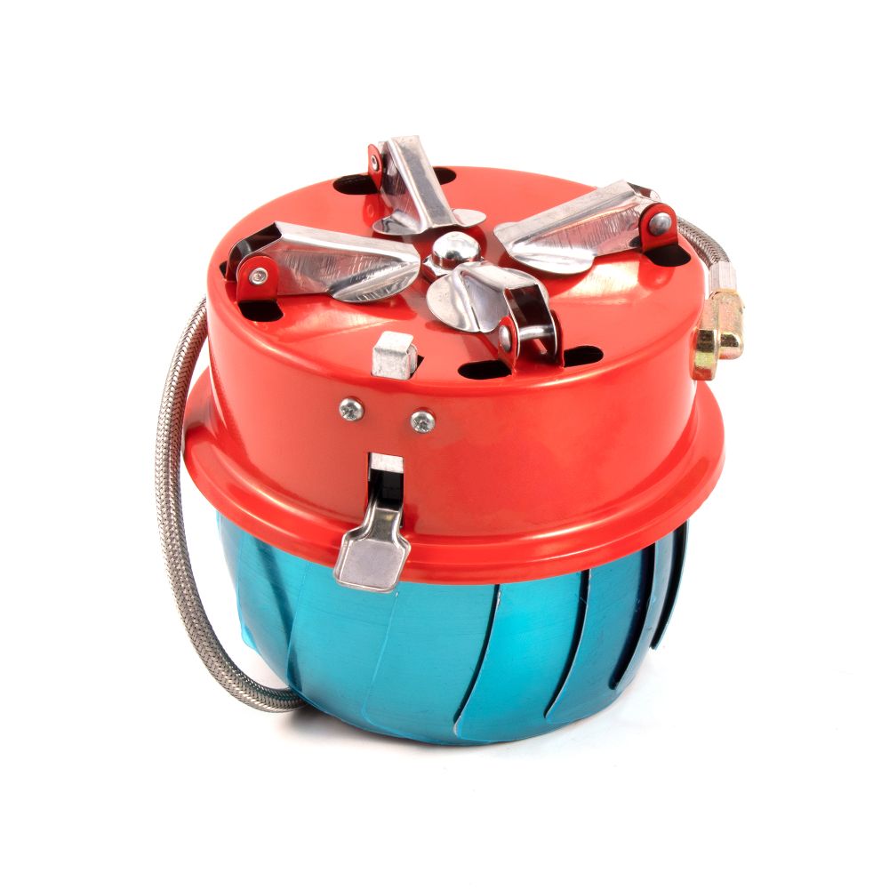 Газовая плитка мал. пьезо, ветрозащитная, шланг (цанг.)/50/