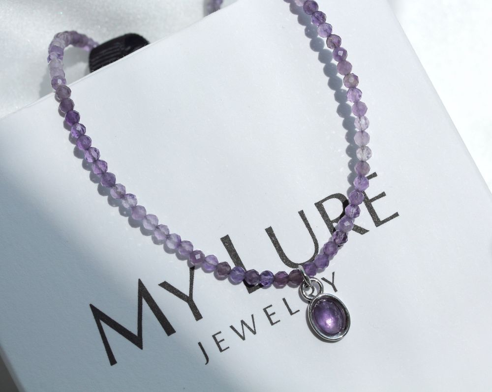 Колье из аметиста