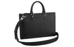 LOUIS VUITTON Cow Leather Briefcase Men"s