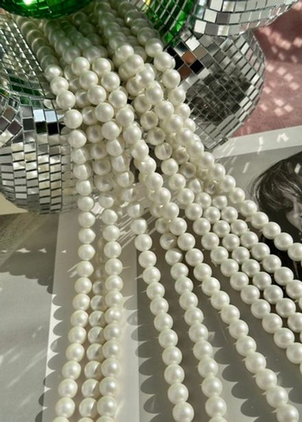 "Жемчуг круглый" 8мм, "Майорка. Имитация" (нить)