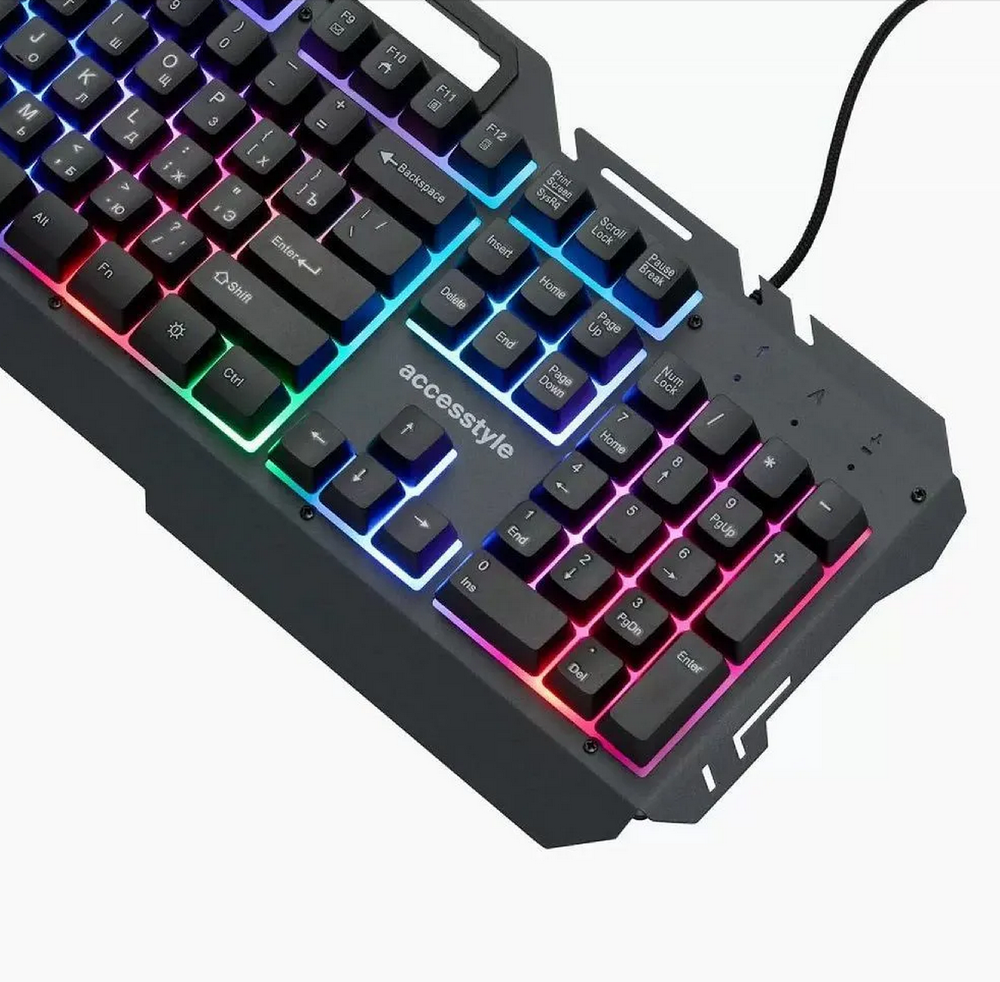 Клавиатура игровая проводная Accesstyle K203M GCL RGB