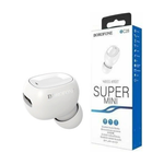 Bluetooth гарнитура Borofone BC28 Shiny Sound mini, Bluetooth 5.0, моно, вставная, белый