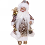 Дед Мороз 30 см в розовой шубе с подарками (без музыки)