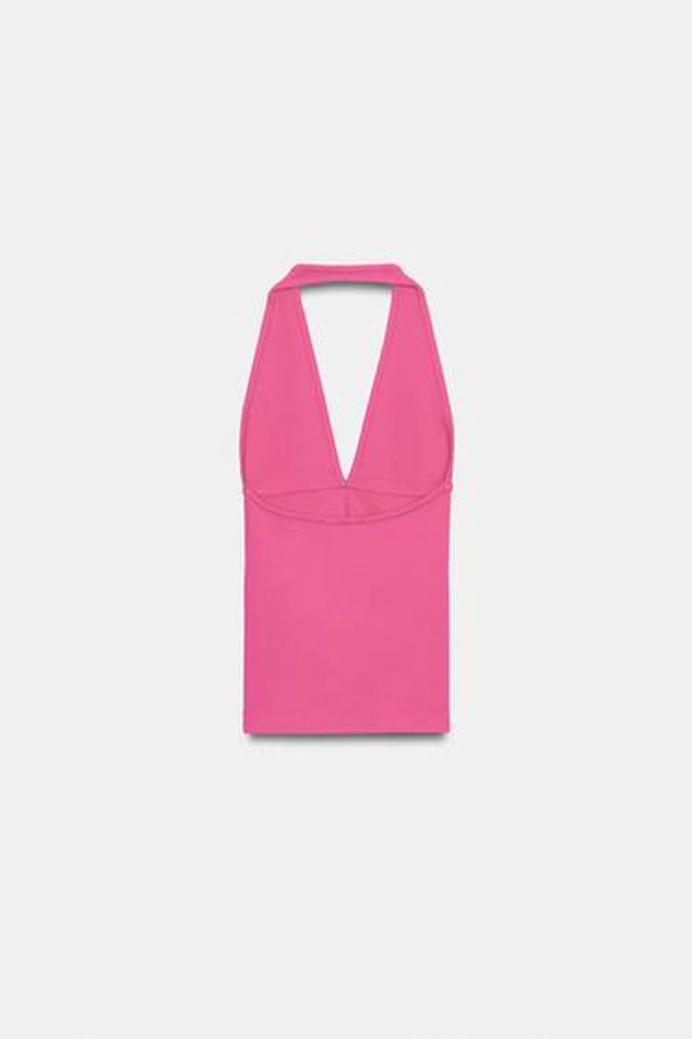 ZARA ТОП ХАЛТЕР, МАЛИНОВЫЙ