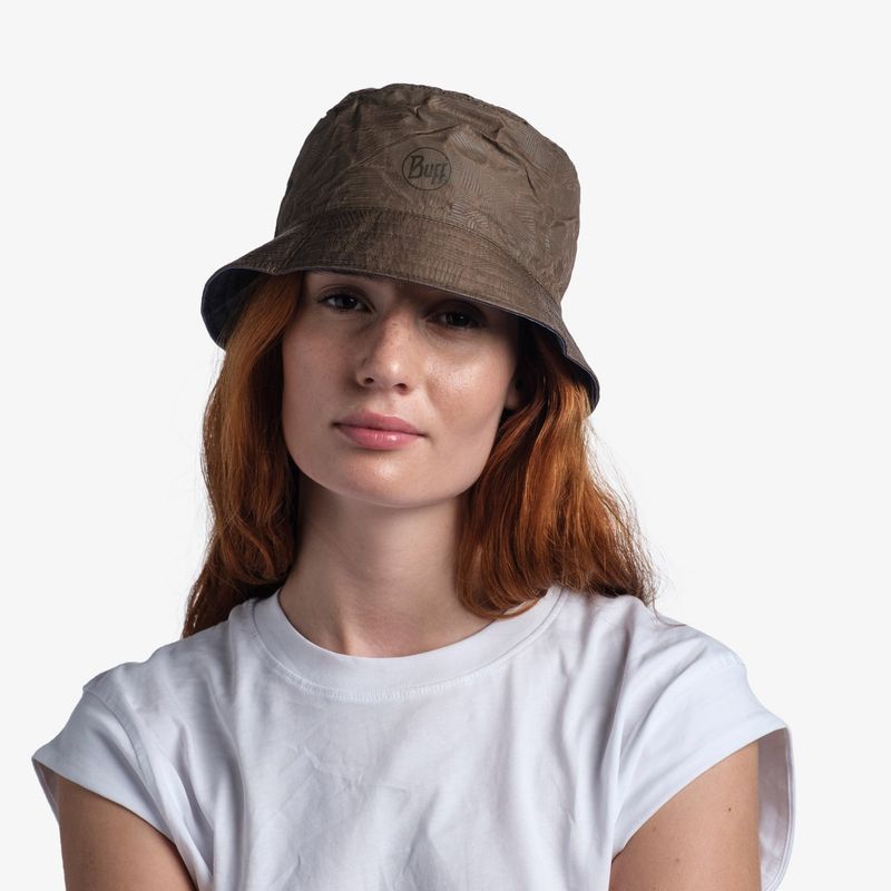 Панама двухсторонняя Buff Travel Bucket Hat Gline Black-Grey Фото 6