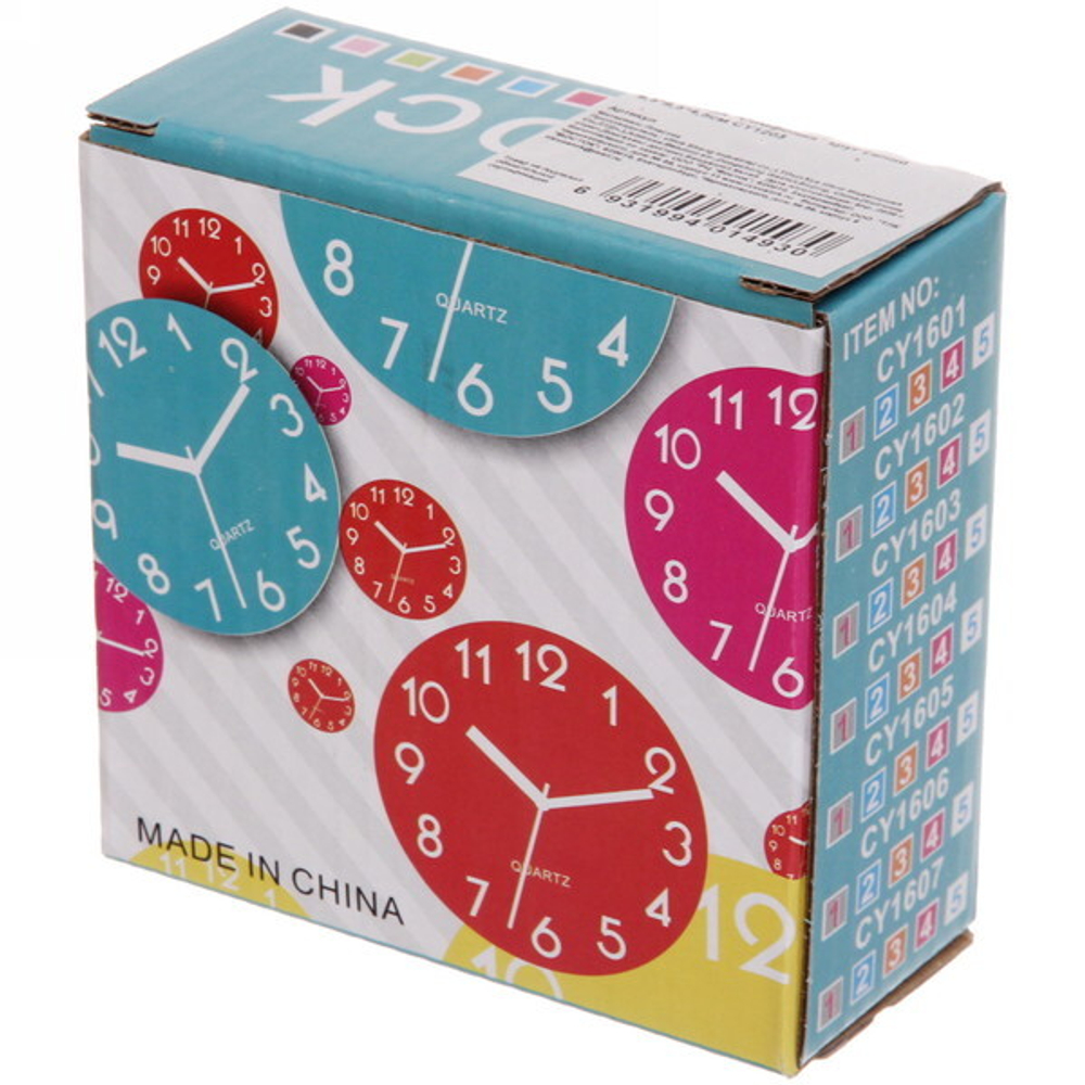 Будильник «Симфония» круг синий 9,5*9,5*4,5см CY1203