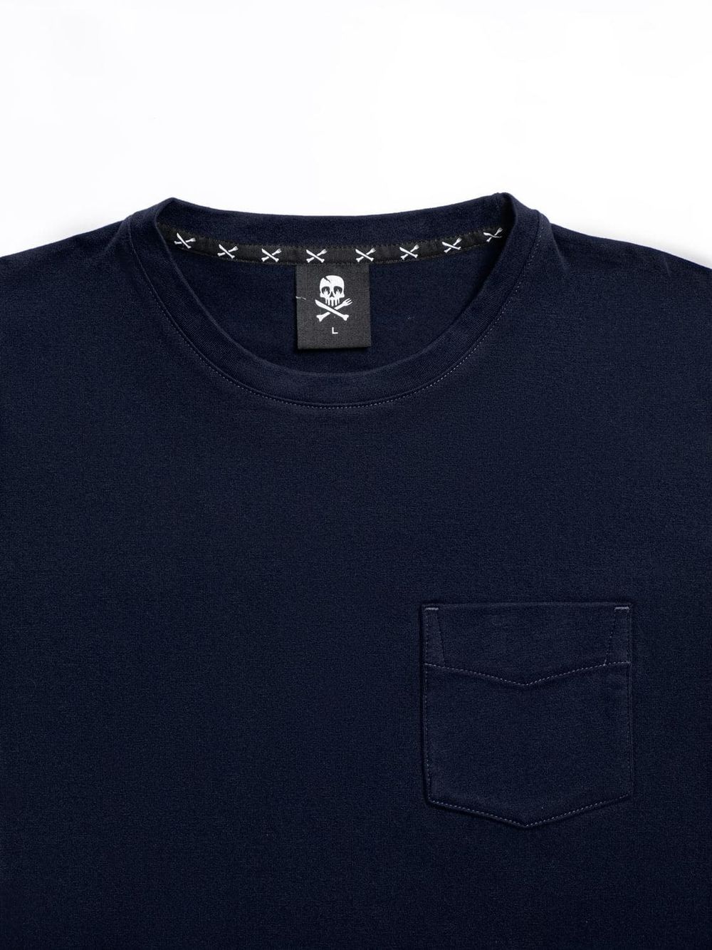 Футболка Hardlunch с карманом темно-синяя