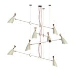 Pendant design lamp  Duke by Delightfull (8 lampshades,  White)