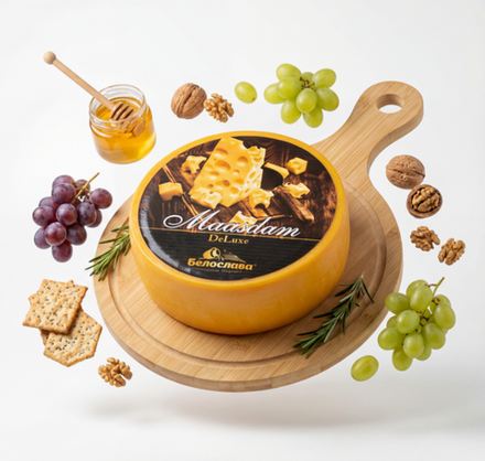 Сыр Маасдам Белослава де Люкс 50%, ТМ Белослава