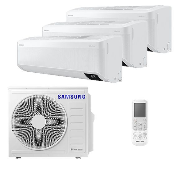Мультисплит система на 3 комнаты Samsung AJ020TNAPKH/EA x 2 + AJ025TNAPKH/EA / AJ068TXJ3KH/EA