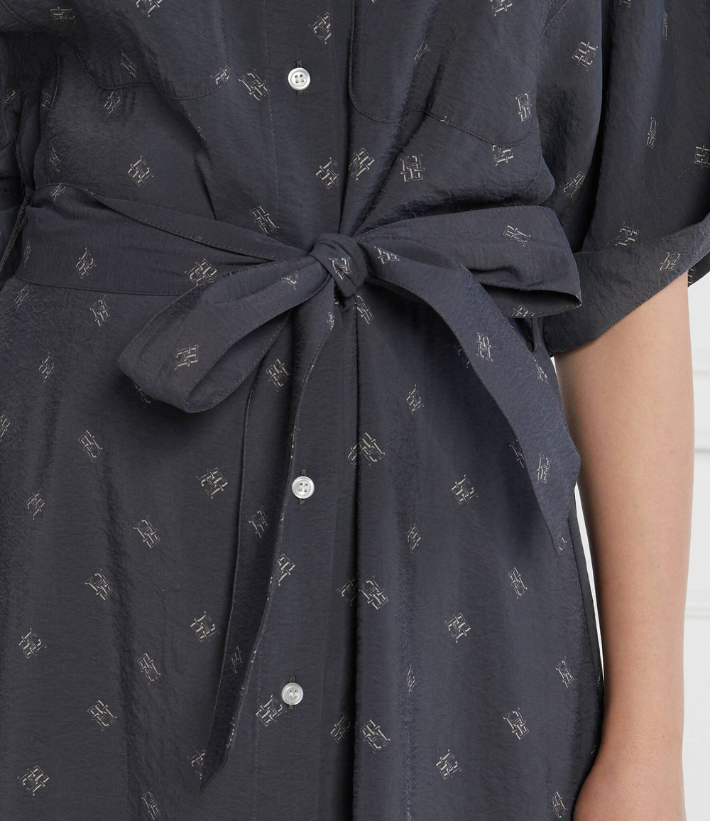 Платье с ремешком AMD VIS CREPE SS Tommy Hilfiger - графитовый(WW0WW40354)