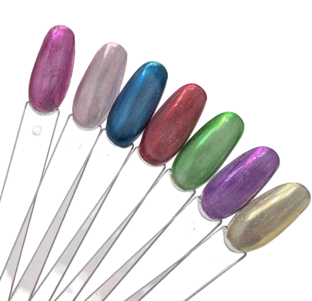 Втирка зеркальная желтая №7