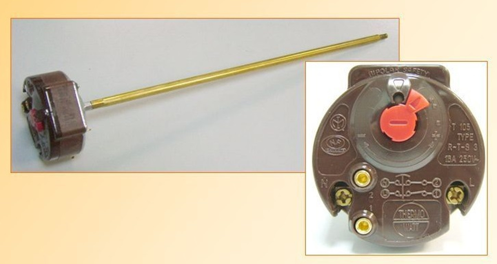 Термостат с термозащитой типа RTS водонагревателя 66464, 181385, 181316, 181393, 3412059, 691224, 181351, 691214