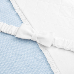 Конверт на выписку с рюшей, голубой, 75х75 см