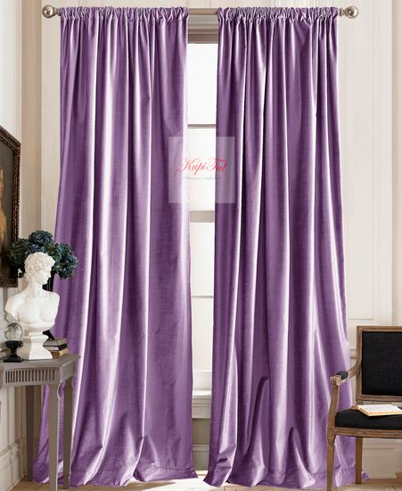 Шторы бархат Luxe (сиреневый)