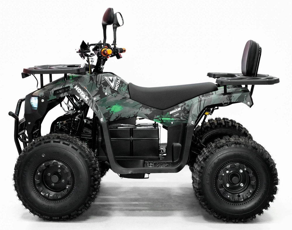 Квадроцикл MOTAX GRIZLIK E1500 2024 черный-зеленый камуфляж (электро)