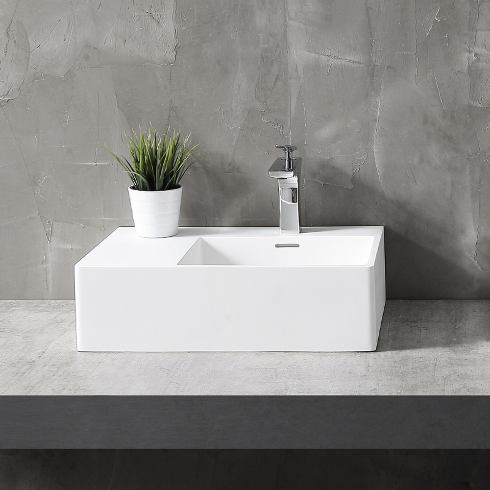 Раковина Abber Stein 56 R AS2644 R Белая матовая