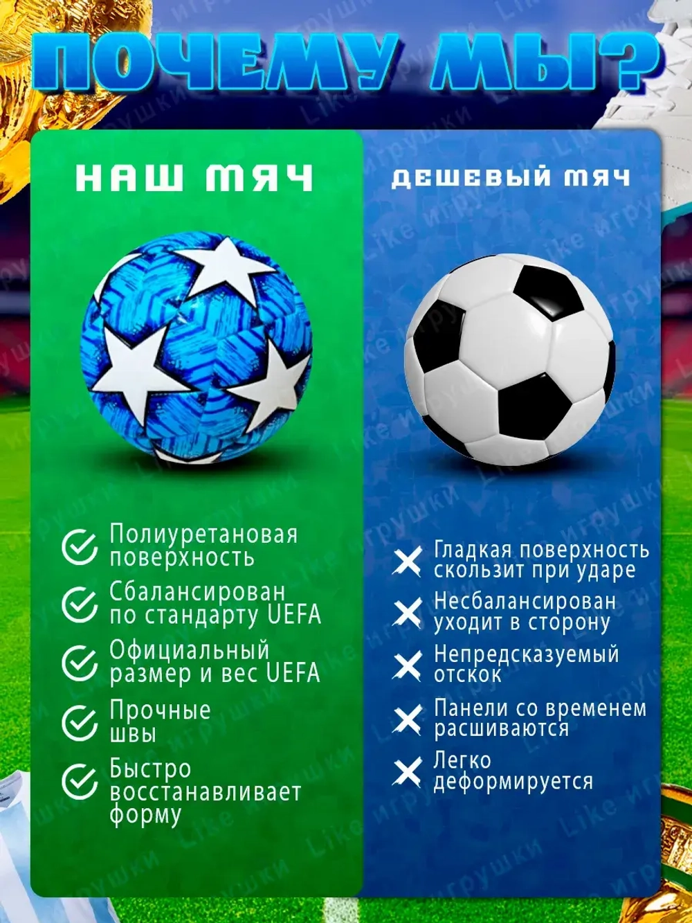 Мяч футбольный 5 размер