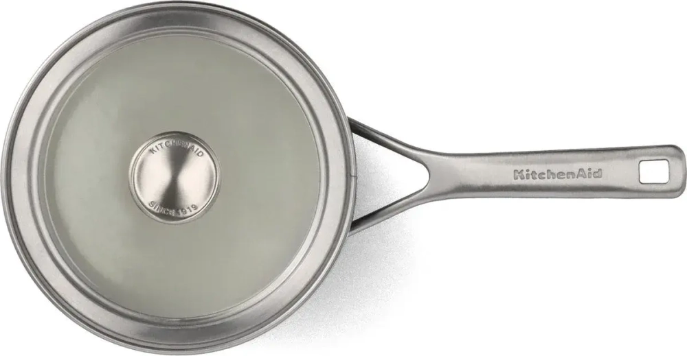 KitchenAid Кастрюля Steel Core Enamel 18 см 2 л с крышкой матовая черная