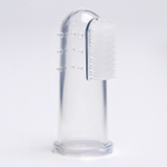 Зубная щётка детская, силиконовая, на палец, в контейнере, от 0 мес., цвет лайм 2932009