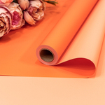 Пленка В рулоне 10 м х 58 см двухсторонняя (Оранжевый, Персиковый)