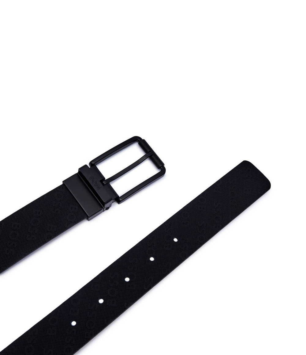 Кожаный двухсторонний ремень BOSS BLACK - черный(50522899)