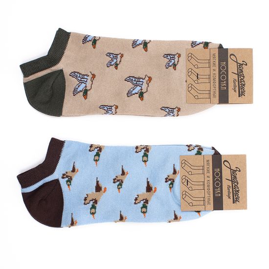 Носки ЗАПОРОЖЕЦ Дичь 86 Бит короткие (Синий (Голубой)