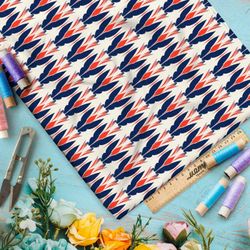 Ткань премиум сатин калейдоскопические формы