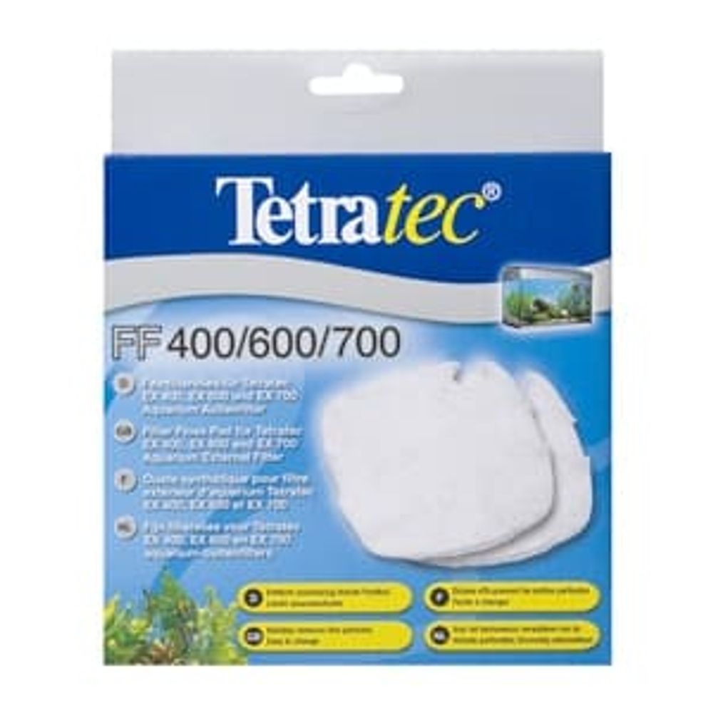 TetraTec FF 400/600/700 губка синтепон для фильтра внешнего фильтра TetraTec EX 400/600/700, 2 шт