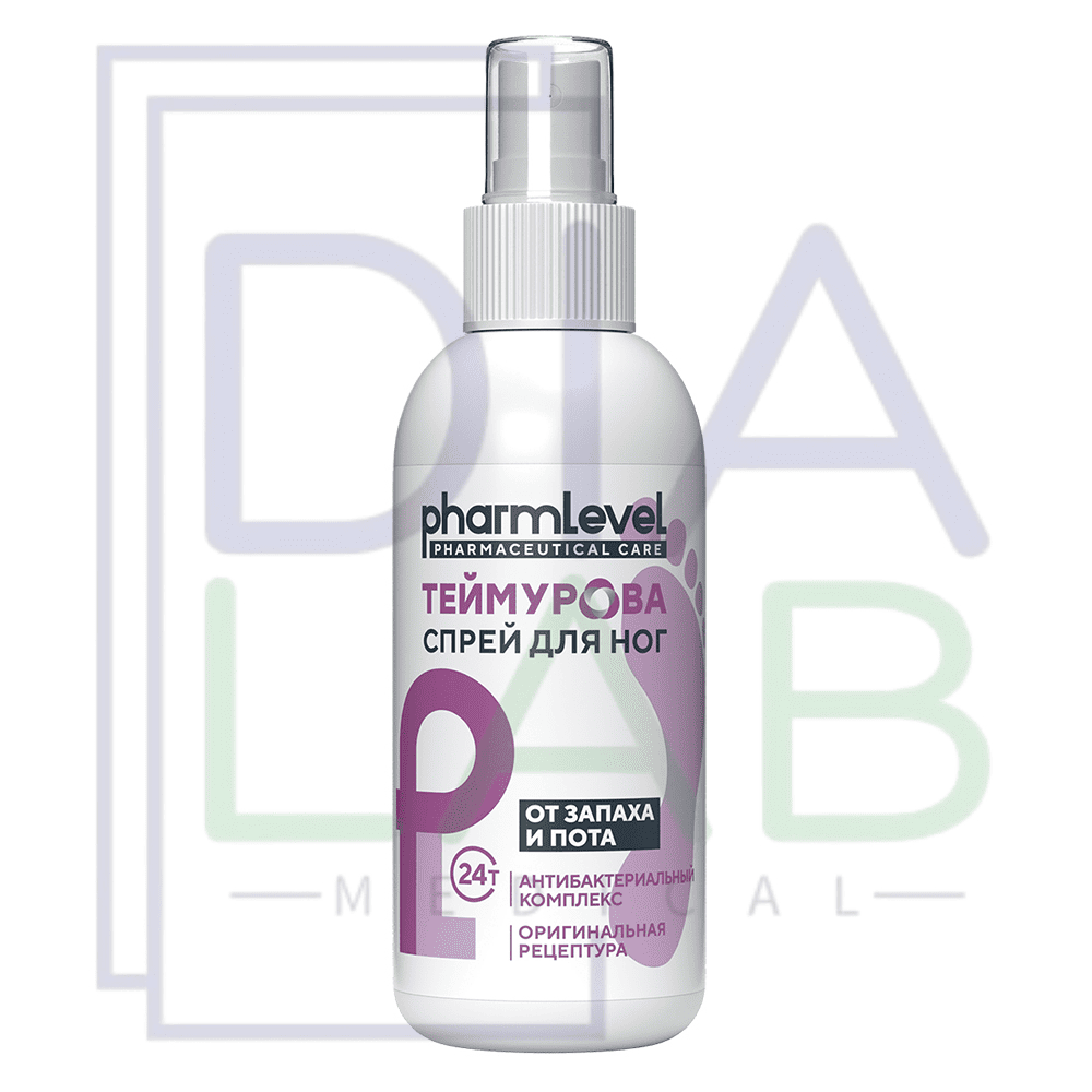 Дезодорант для ног спрей Теймурова от запаха и пота унисекс 150 мл 1 шт.