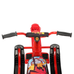 Снегокат "Ника-джамп" с граффити на красном