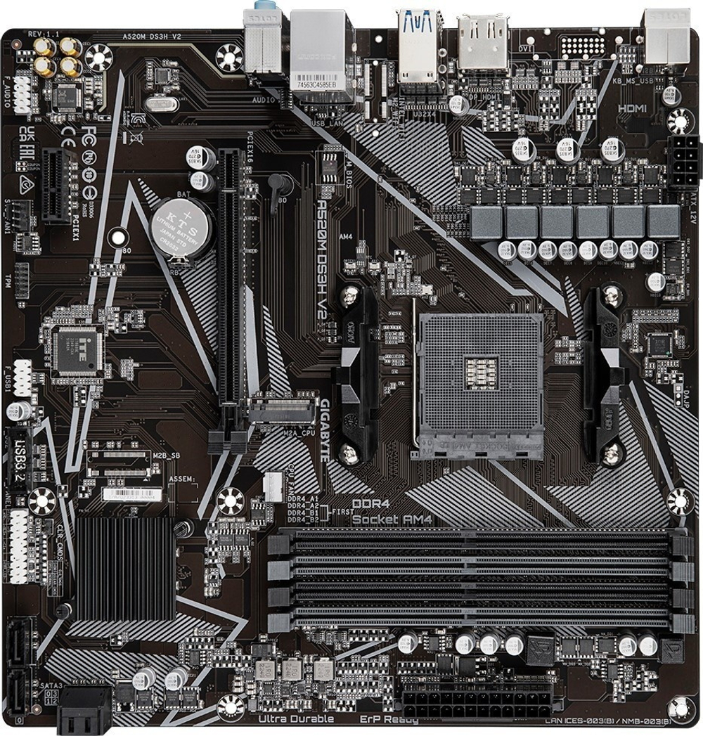 Материнская плата GIGABYTE A520M DS3H V2