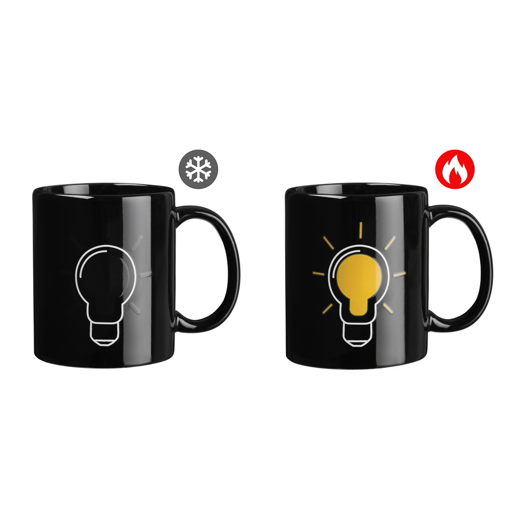 MILLIMI Лампочка Кружка 350мл с терморисунком, керамика