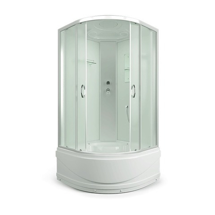 Душевая кабина ERLIT ER3508TP-C3-RUS 800*800*2150 высокий поддон, тонированое стекло