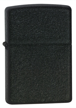Зажигалка Zippo с покрытием Black Crackle, латунь/сталь, чёрная, матовая, 36x12x56 мм