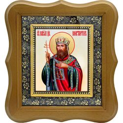 Константин Святой равноапостольный царь. Икона на холсте.