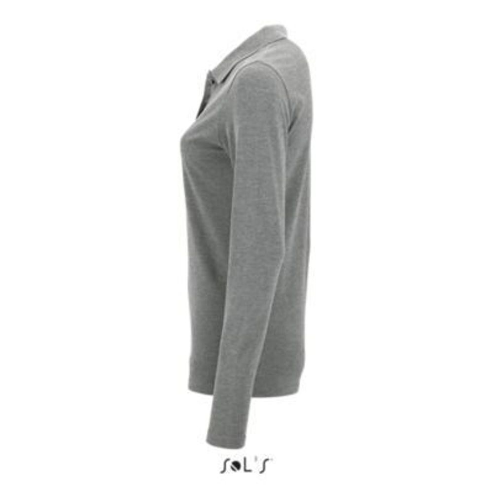 Рубашка поло с длинным рукавом Perfect, женская. Чёрный  S